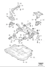 ENGINE ANCHORAGE 31686386 VOLVO