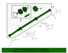 PROPELLER SHAFT 31437119 VOLVO