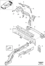 BUMPER RAIL 31656710 VOLVO
