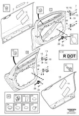 REAR DOOR 31698704 VOLVO