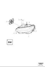 HEADLAMP 32228699 VOLVO