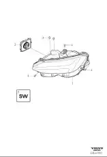 HEADLAMP 31656803 VOLVO