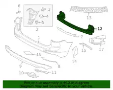 BUMPER RAIL 32133467 VOLVO