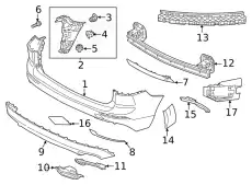 BUMPER RAIL 32133467 VOLVO