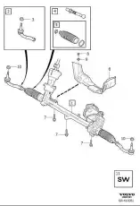 STEERING GEAR, EXC 36012638 VOLVO