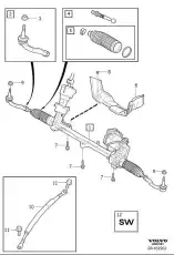 STEERING GEAR, EXC 36012638 VOLVO