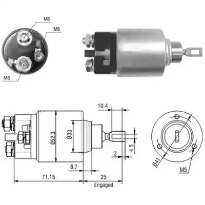 Реле втягивающее MB C/E/S/Sprinter Bosch 46044 MEAT & DORIA