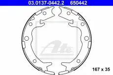 Тормозные колодки барабанные ATE 03.0137-0442.2