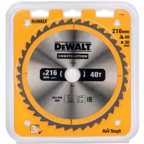 Пильный диск Construction DeWalt DT 1953 DT1953-QZ