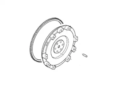k flywheel assy маховик двигателя 232002E401 KIA