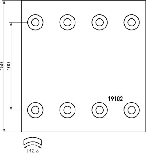 Накладки тормозные DON BC541S7243