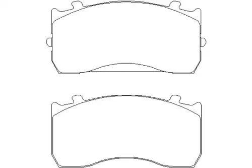 Тормозные колодки дисковые DON CVP035K