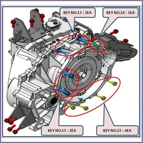 BOLT, METAL 3631009000 SSANGYONG