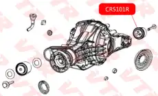 Сайлентблок дифференциала CR5101R VTR