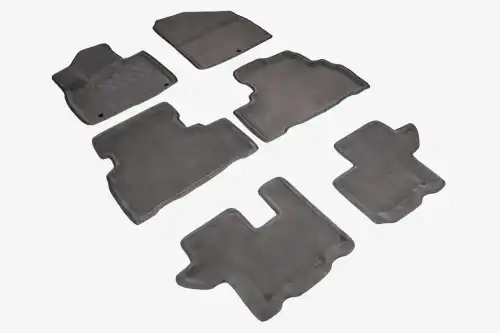 Коврики в салон SEINTEX 89671 Kia Sorento Prime 2015-2020 6 шт., серый