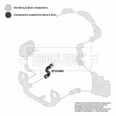 Патрубок интеркулера SKODA VW BTH1410 FIRST