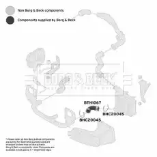 Патрубок интеркулера SKODA VW BTH1067 FIRST