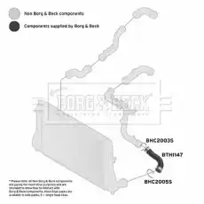 Патрубок интеркулера AUDI SEAT SKODA VW BTH1147 FIRST