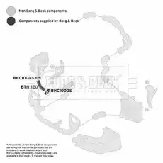 Патрубок интеркулера AUDI BTH1120 FIRST