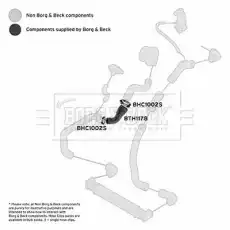 Патрубок интеркулера SEAT VW BTH1178 FIRST