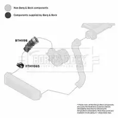 Патрубок интеркулера BMW BTH1198 FIRST