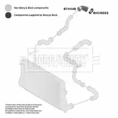 Патрубок интеркулера AUDI SEAT VW BTH1148 FIRST