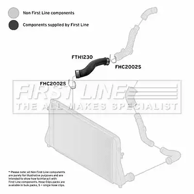 Патрубок интеркулера VW FTH1230 FIRST
