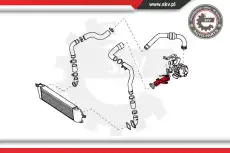 Патрубок интеркулера NISSAN 24SKV656 SKV