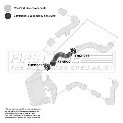 Патрубок интеркулера AUDI VW FTH1100 FIRST