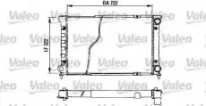 Радиатор системы охлаждения двигателя VALEO 730629