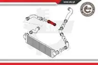 Патрубок интеркулера VW 24SKV003 SKV
