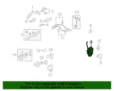 Замок двери HONDA 72150TA0A12