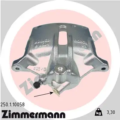 Суппорт тормозной ZIMMERMANN 250.1.10058
