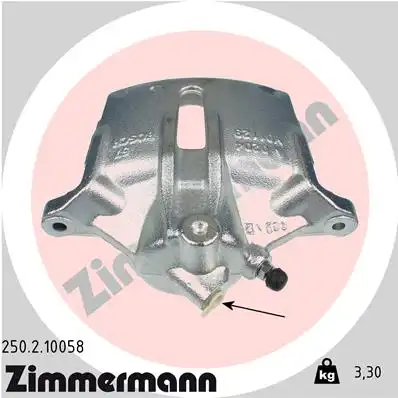 Суппорт тормозной ZIMMERMANN 250.2.10058