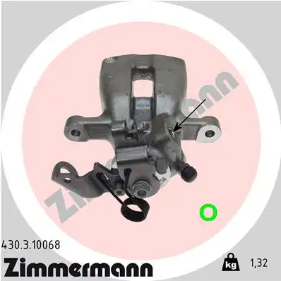 Суппорт тормозной ZIMMERMANN 430.3.10068