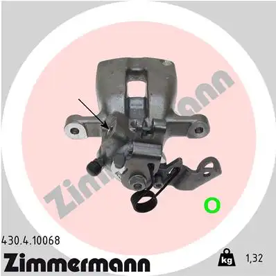 Суппорт тормозной ZIMMERMANN 430.4.10068