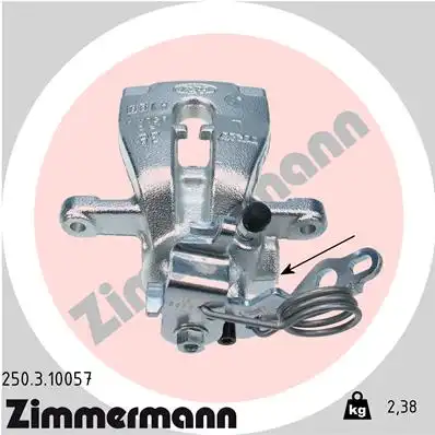 Суппорт тормозной ZIMMERMANN 250.3.10057