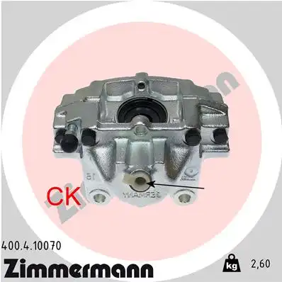 Суппорт тормозной ZIMMERMANN 400.4.10070