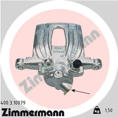 Суппорт тормозной ZIMMERMANN 400.3.10079