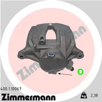 Суппорт тормозной ZIMMERMANN 400.1.10067