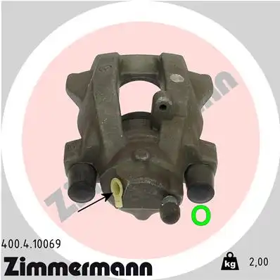 Суппорт тормозной ZIMMERMANN 400.4.10069