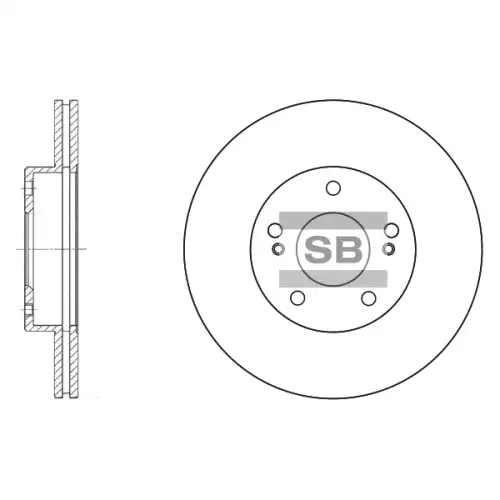 Тормозной диск SANGSIN SD3016