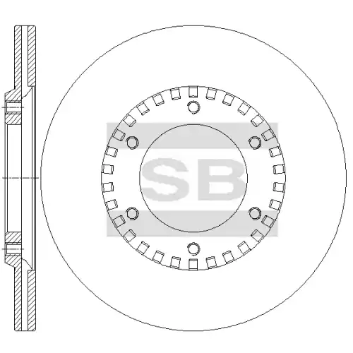 Тормозной диск SANGSIN SD4232