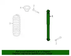 ABSORBER ASSY,RR SHOCK 4170065J01 SUZUKI
