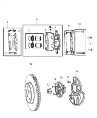 Тормозной диск CHRYSLER 68184587AE ,