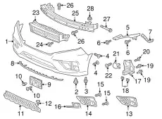 COVER, L. FOG LIGHT 71107THRA10 HONDA