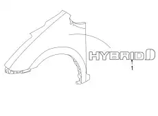 EMBLEM SIDE PANEL 7537447903 TOYOTA / LEXUS