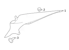 FINISH REAR PILLAR RH 769346CA0A NISSAN
