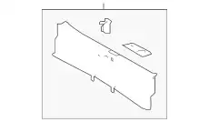 FINISHER TRUNK,REAR 849206CA0A NISSAN