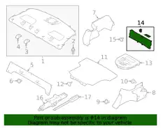 FINISHER TRUNK,REAR 849206CA0A NISSAN